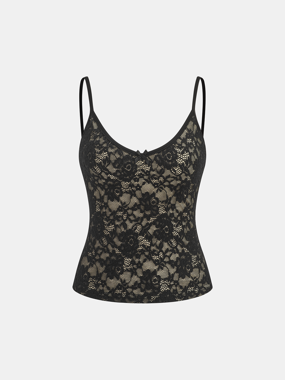 Lace Cami Top & Cardigan Two-Piece Set-Chicvia