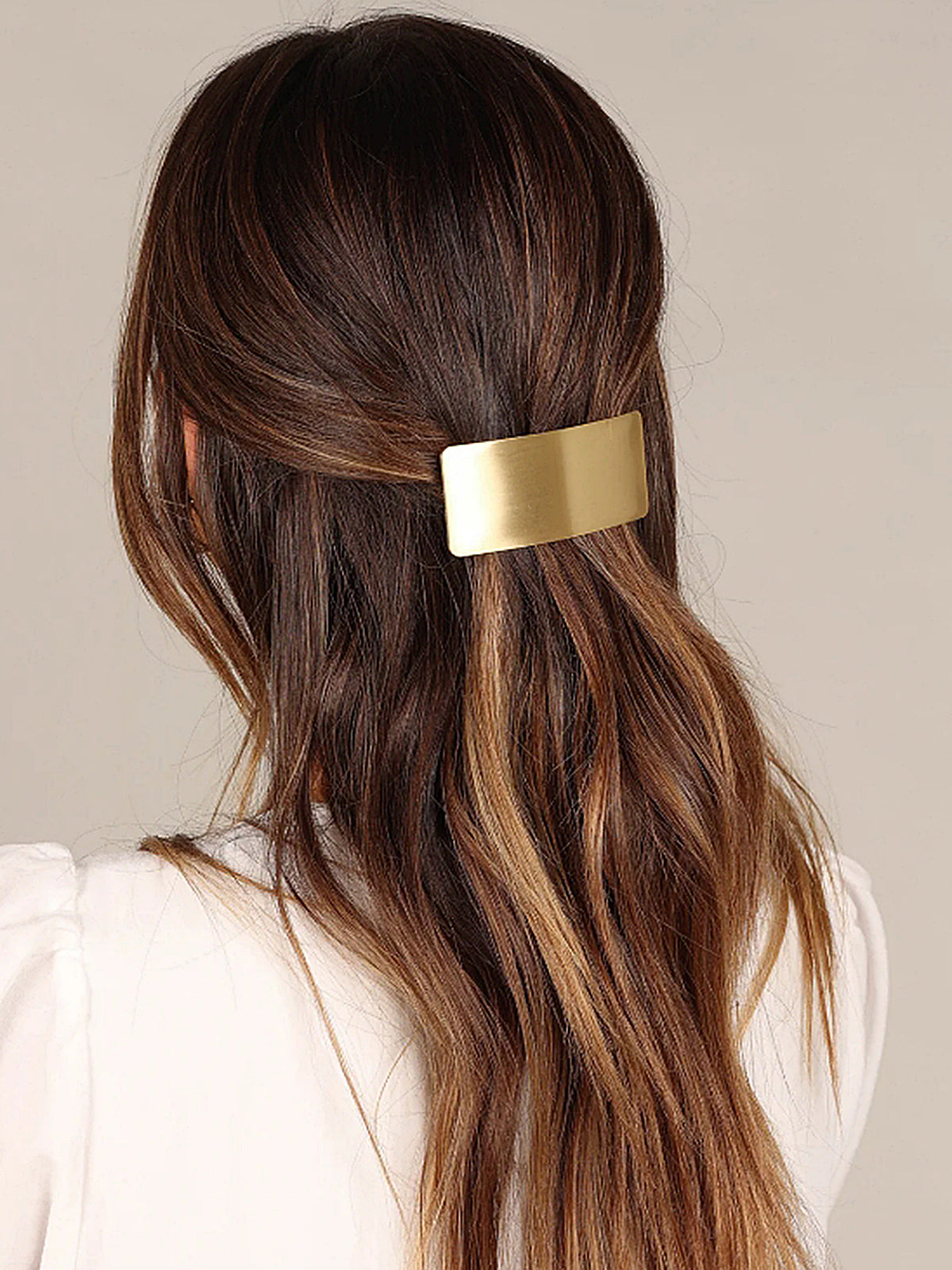 Minimalist Rectangle Hair Clip-Chicvia