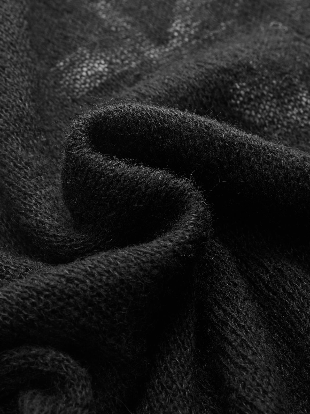 Floral Embroidered Wool-Blend Sheer Sweater-Chicvia