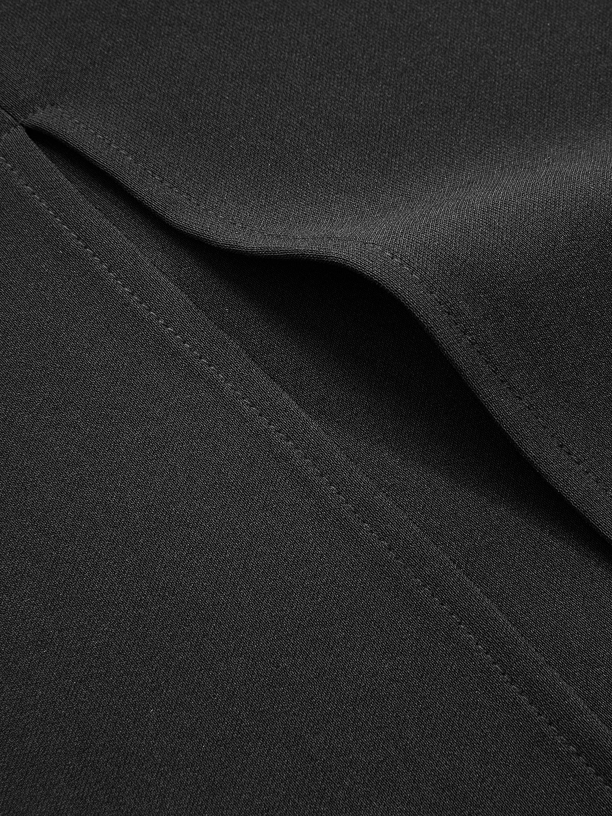 Draped Mesh Cape Sleeve Maxi Dress-Chicvia