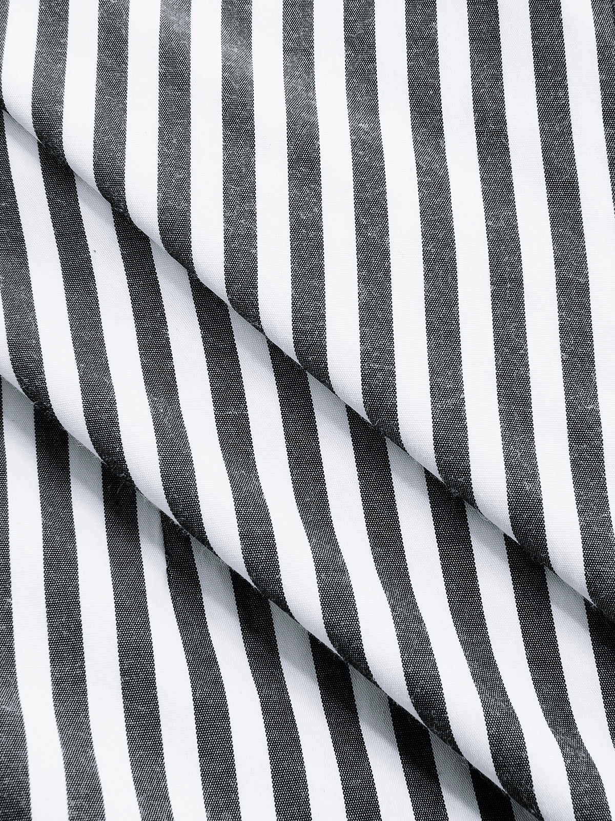 Knot-Waist Striped Cotton-Blend Shirt-Chicvia