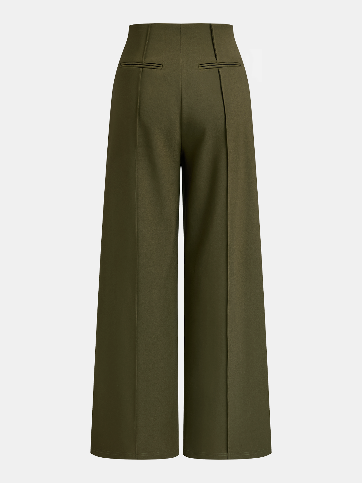 High-Waist Wide-Leg Pants-Chicvia