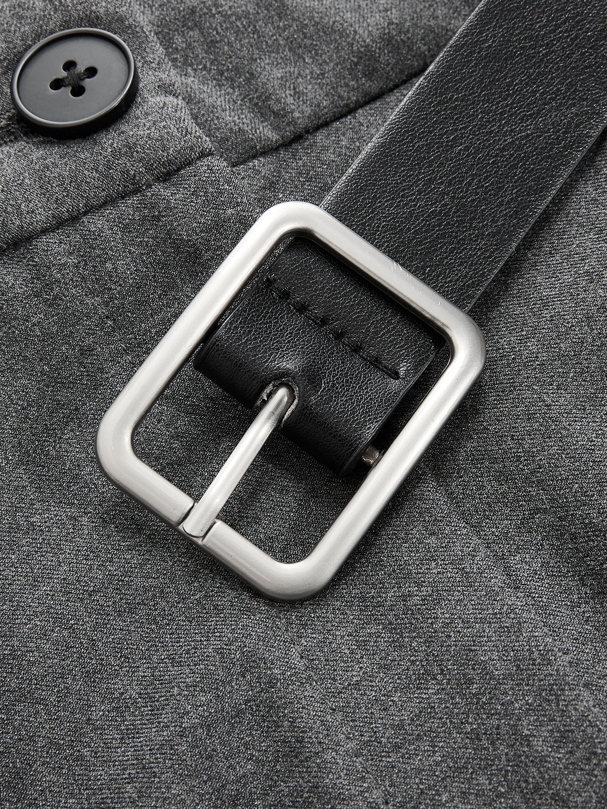 Belted Sleeveless Pleated Blazer Dress-Chicvia