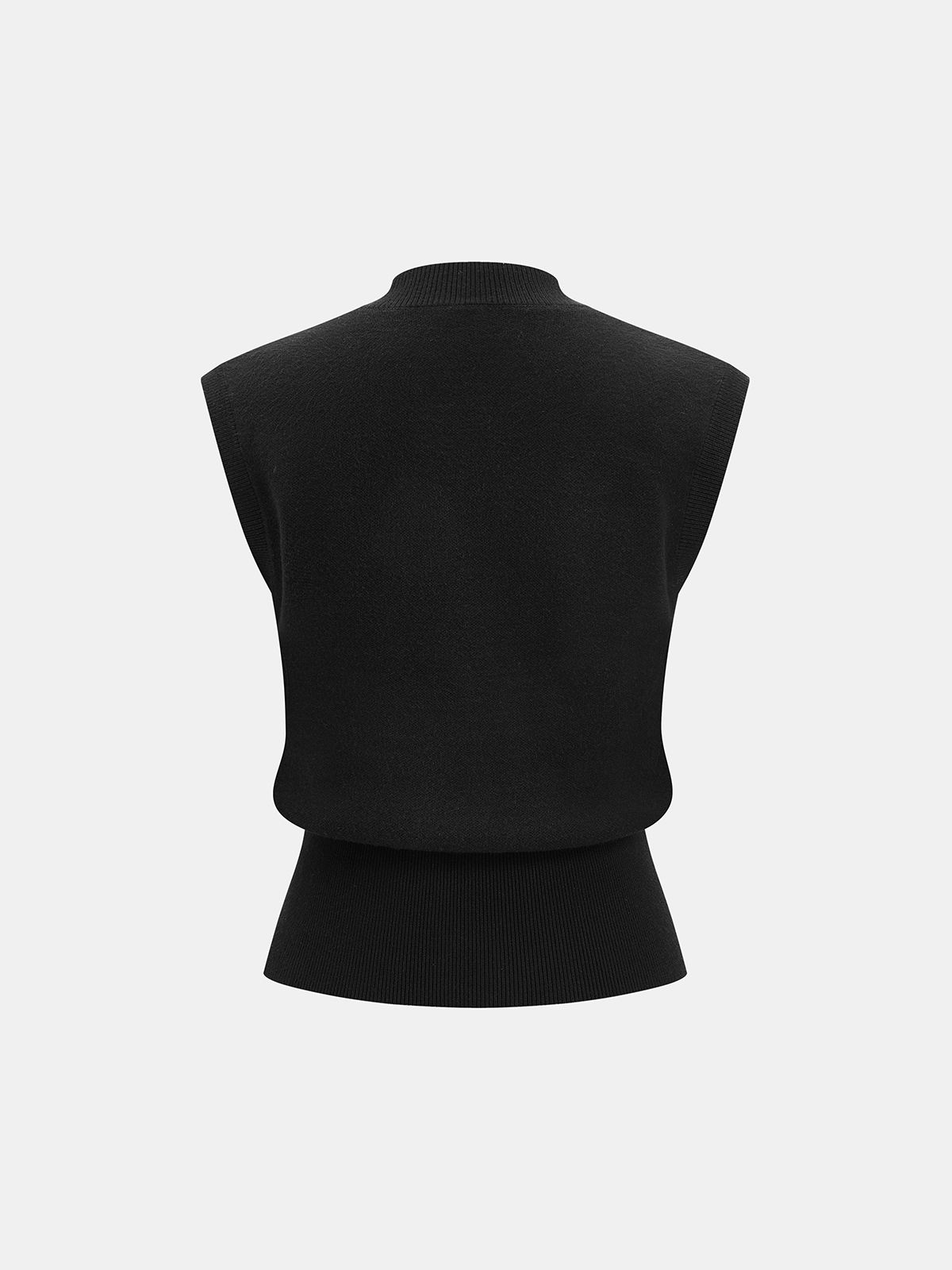 Horsebit Detail Sleeveless Knit Top-Chicvia