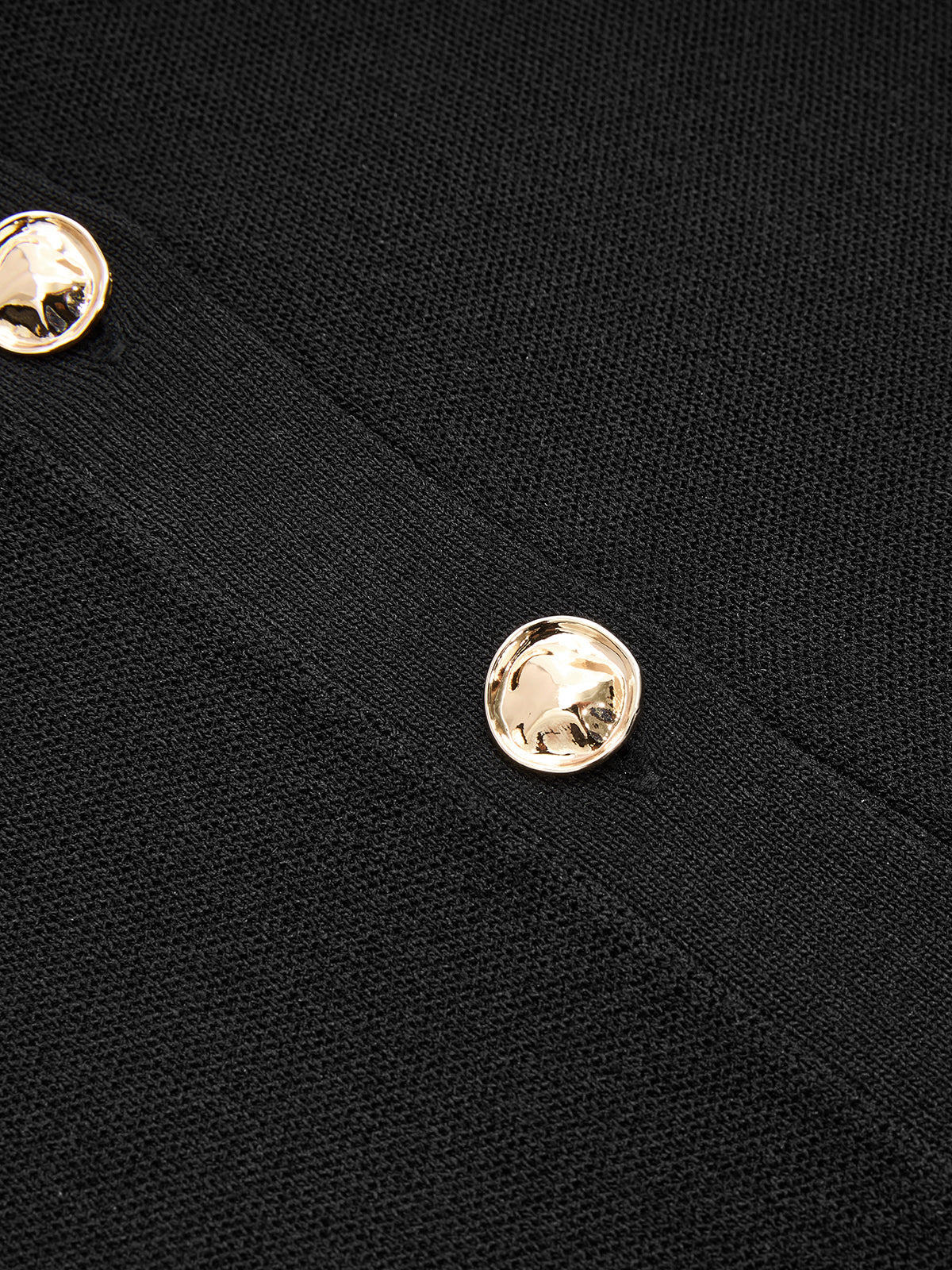 Belted Metal Button Top & Pleated Skirt Set-Chicvia