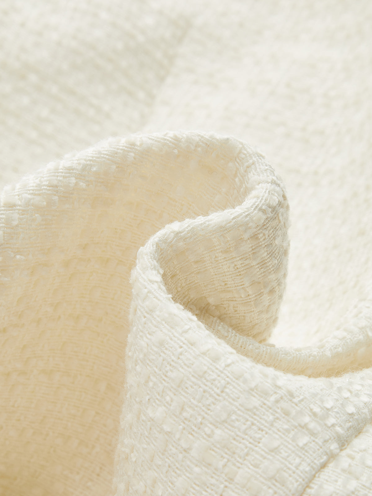 Metal Button Tweed Vest & Shorts Set-Chicvia