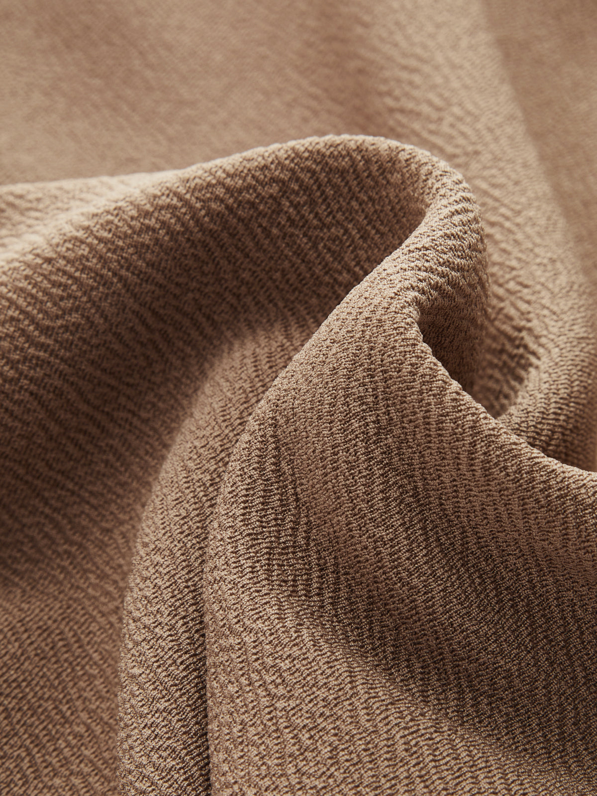 One-Shoulder Ruched Textured Top-Chicvia