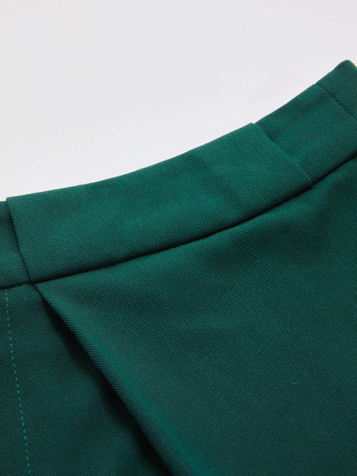 Mid Waist Belted Pleated Wide Leg Pants-Chicvia