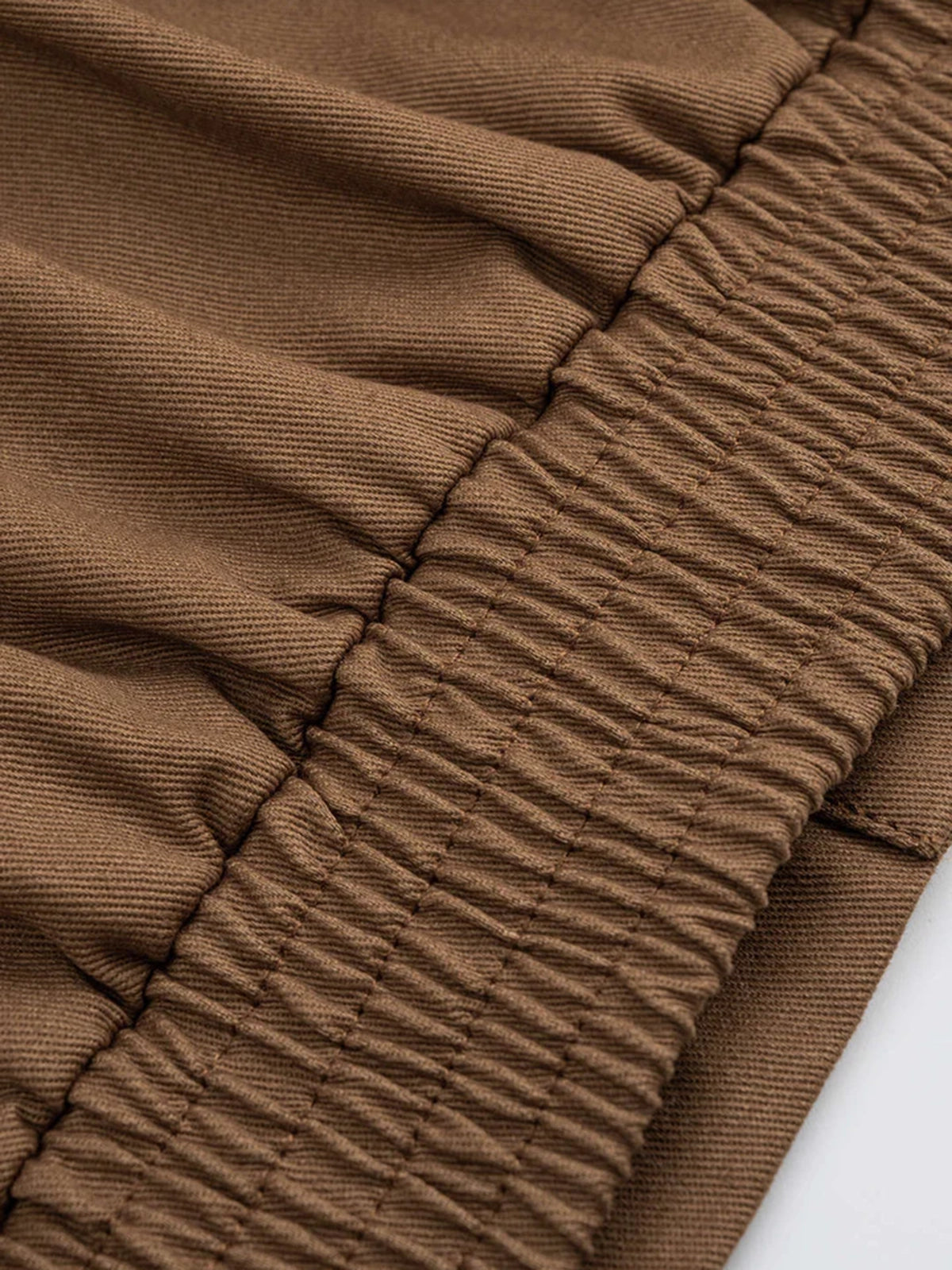 Cropped Collar Buttoned Shirts-Chicvia