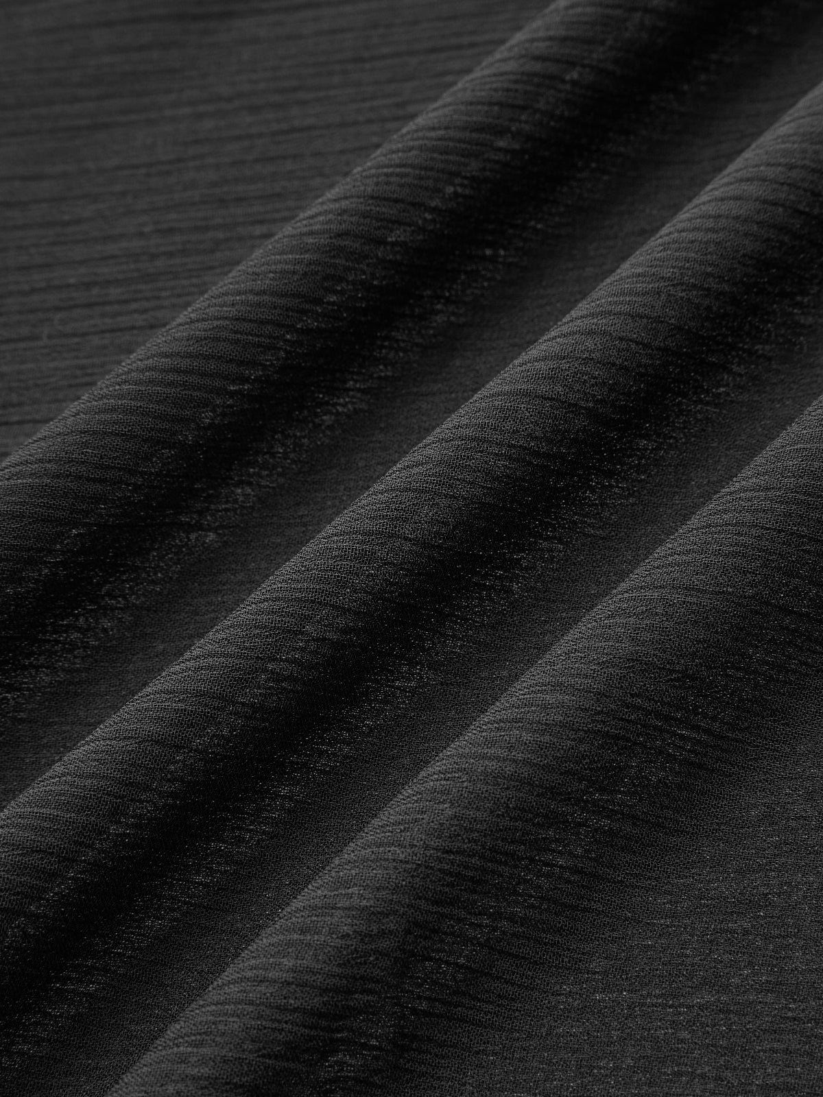 Chiffon Ruffle Tie Neck Long Sleeve Mini Dress-Chicvia