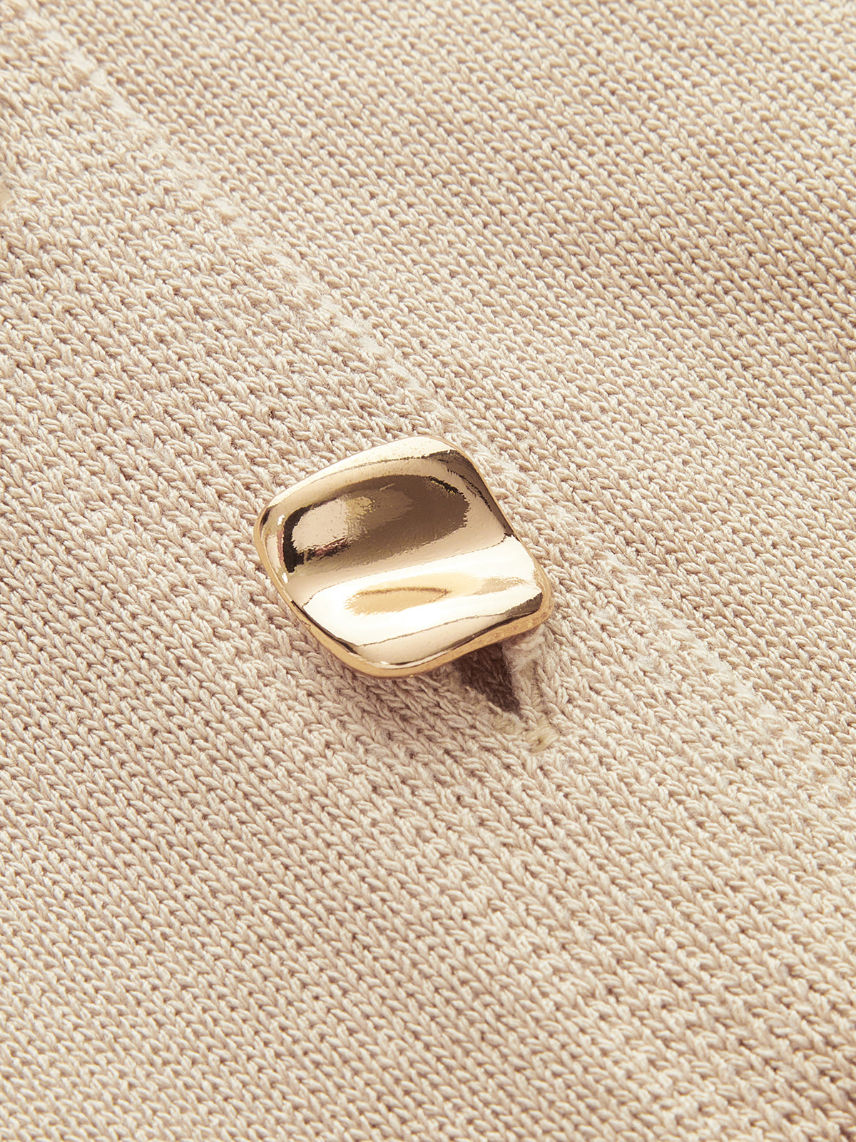 Buttoned Knit Vest & Ruched Midi Skirt Set-Chicvia