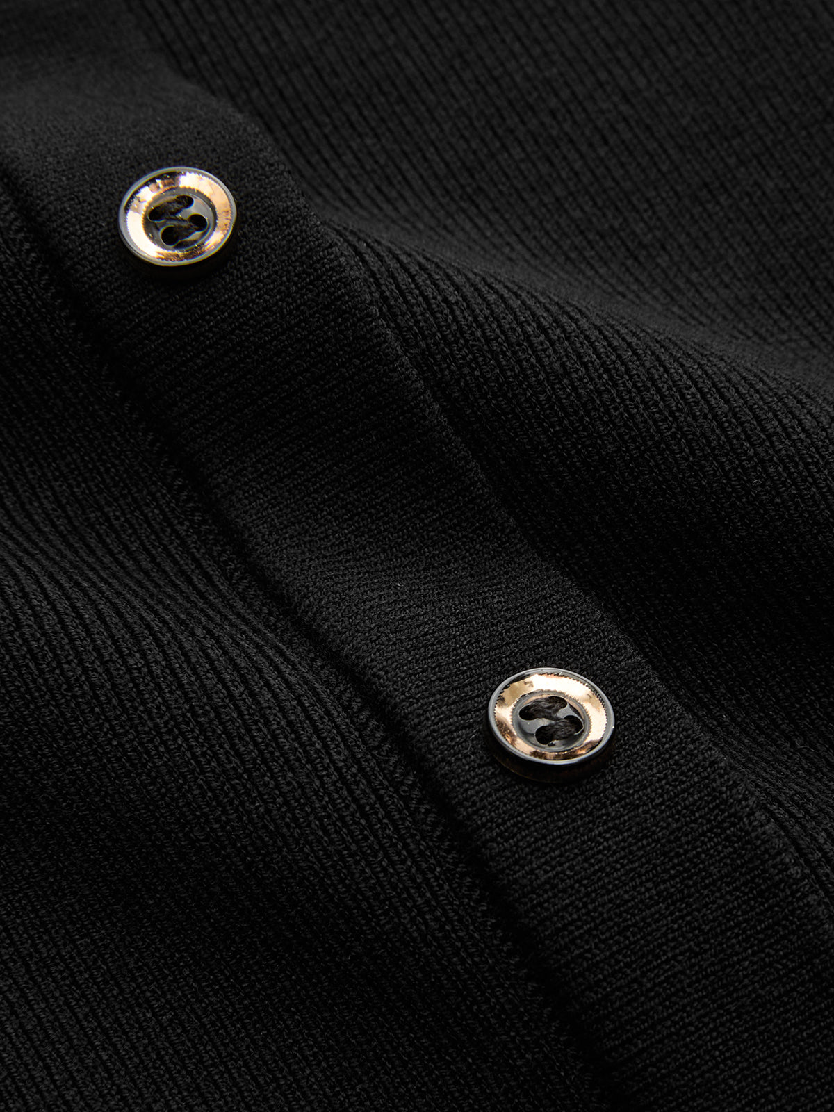 Button Detail Cap Sleeve Rib Knit Maxi Dress-Chicvia