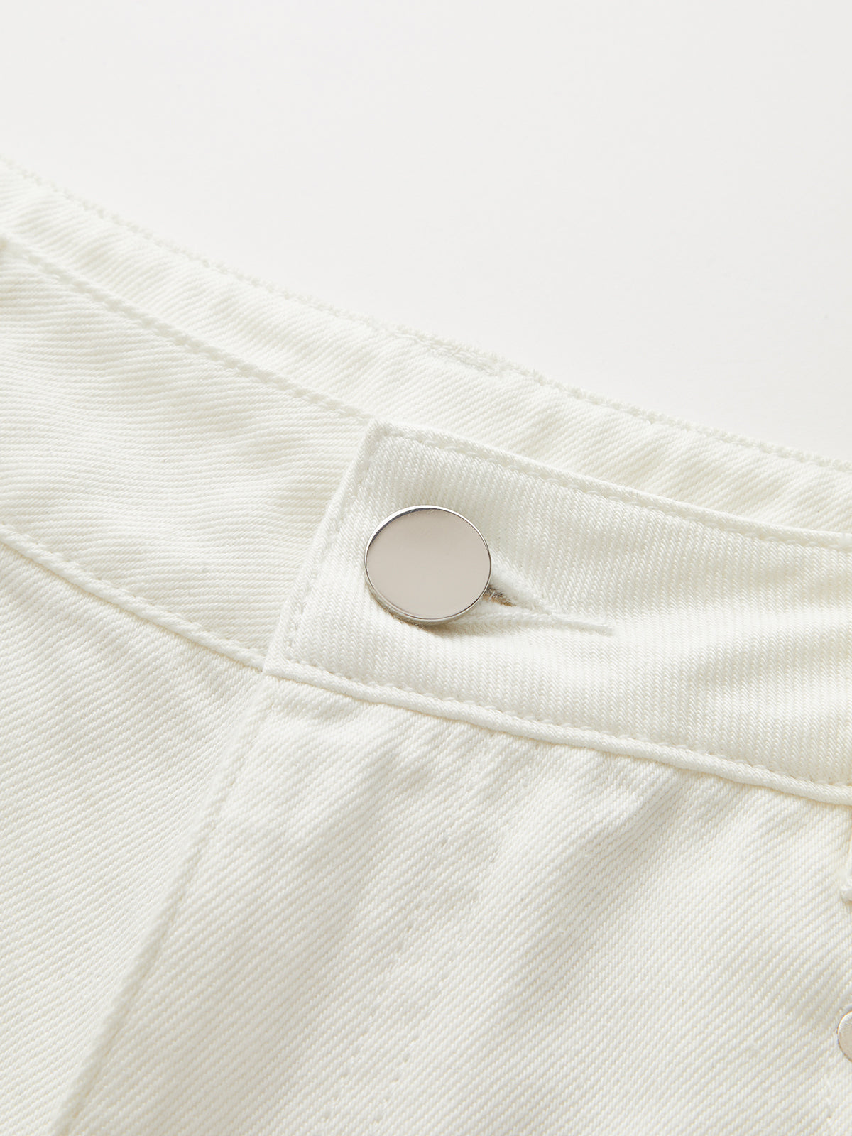 Mid Waist Wide Leg Denim Pants-Chicvia