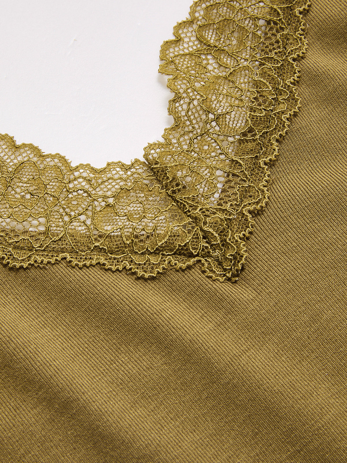 Lace Trim V-Neck Cami Top-Chicvia