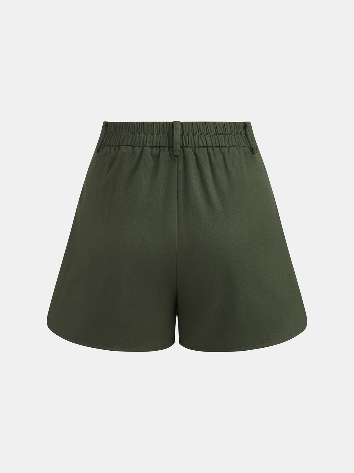 Pleated Sleeve Peplum Top & Shorts Set-Chicvia