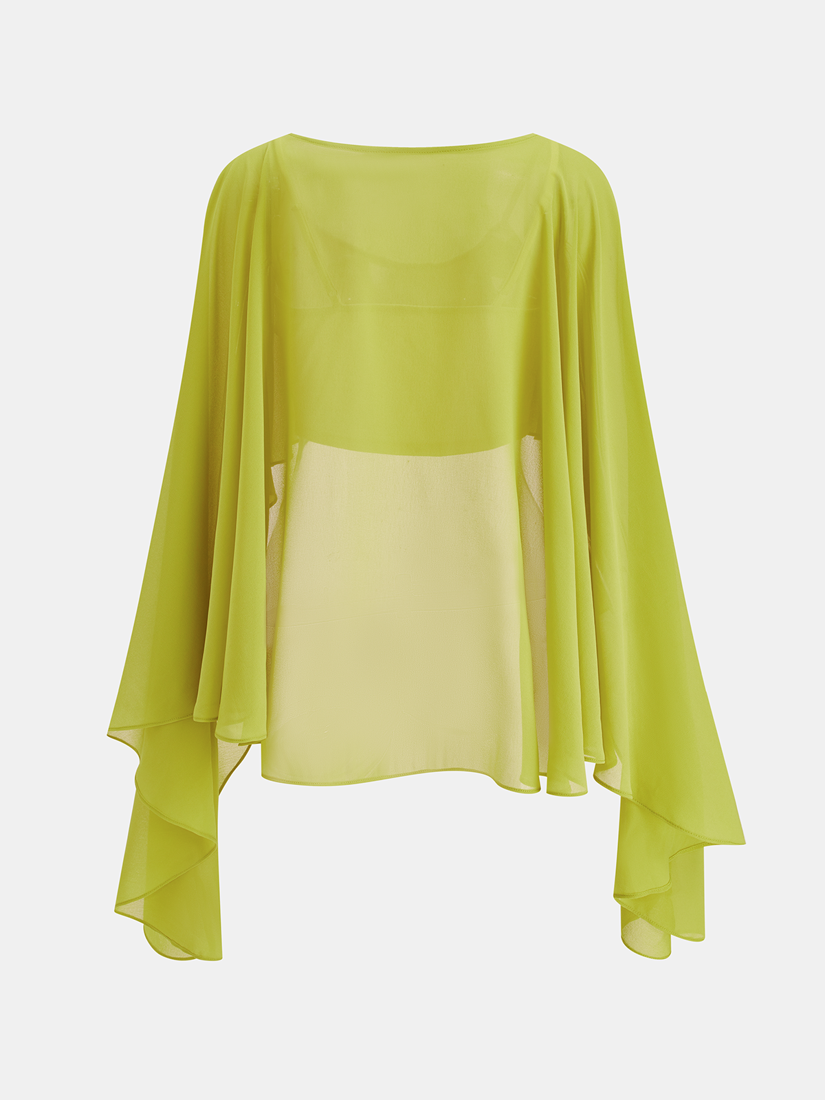 Chiffon Cape Top & Camisole Two-Piece Set-Chicvia
