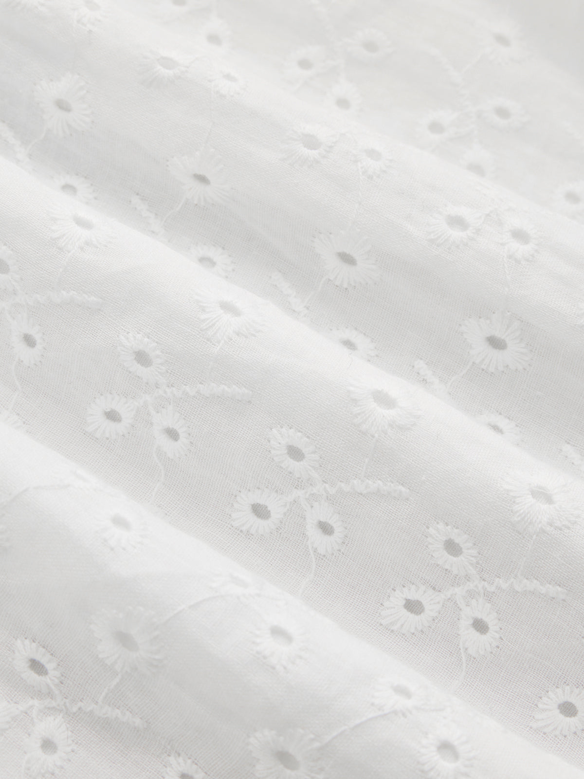 Cotton Eyelet V-Neck Tiered Mini Dress-Chicvia