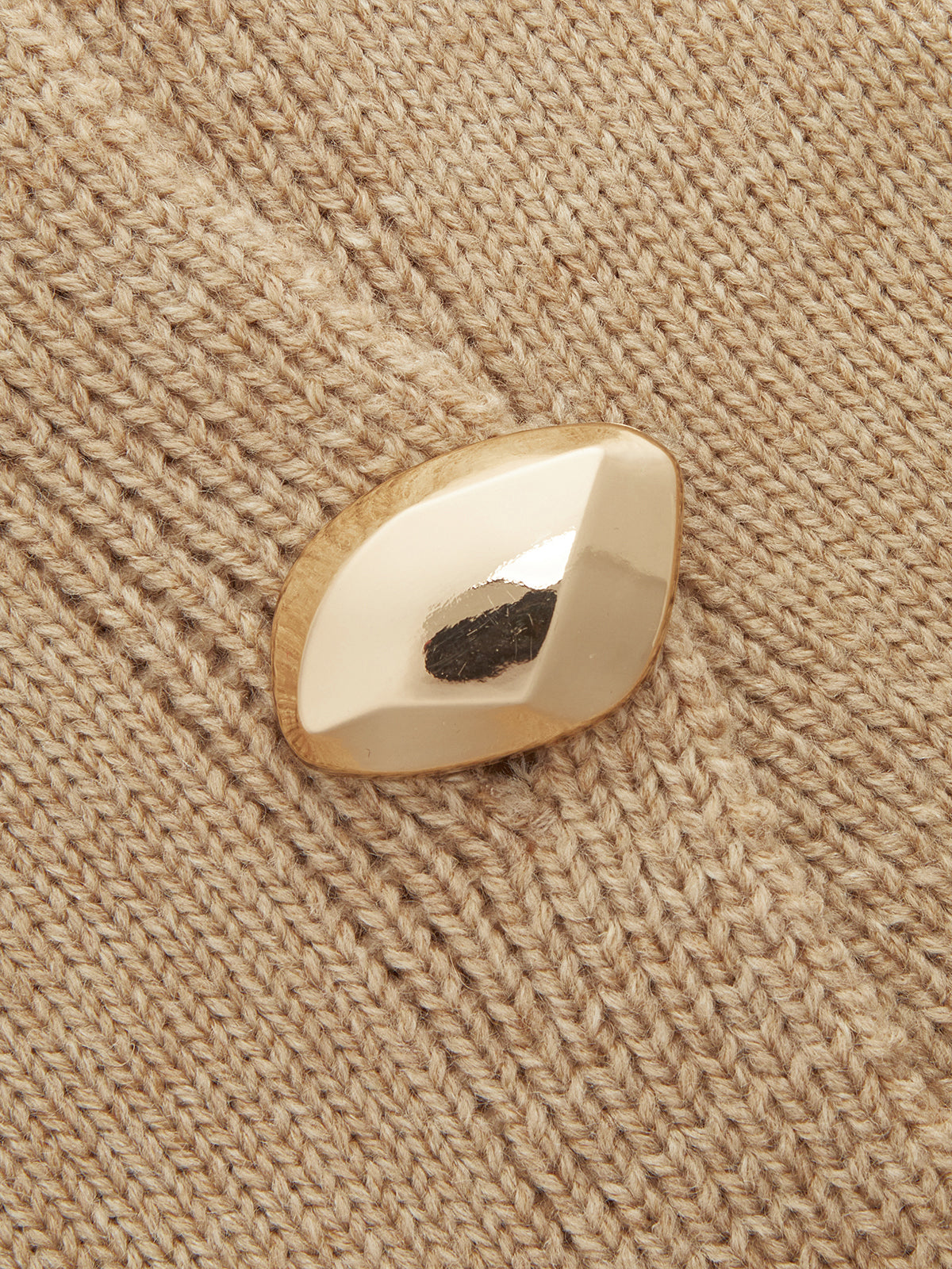 Metal Button Wool Blend Sweater Vest-Chicvia