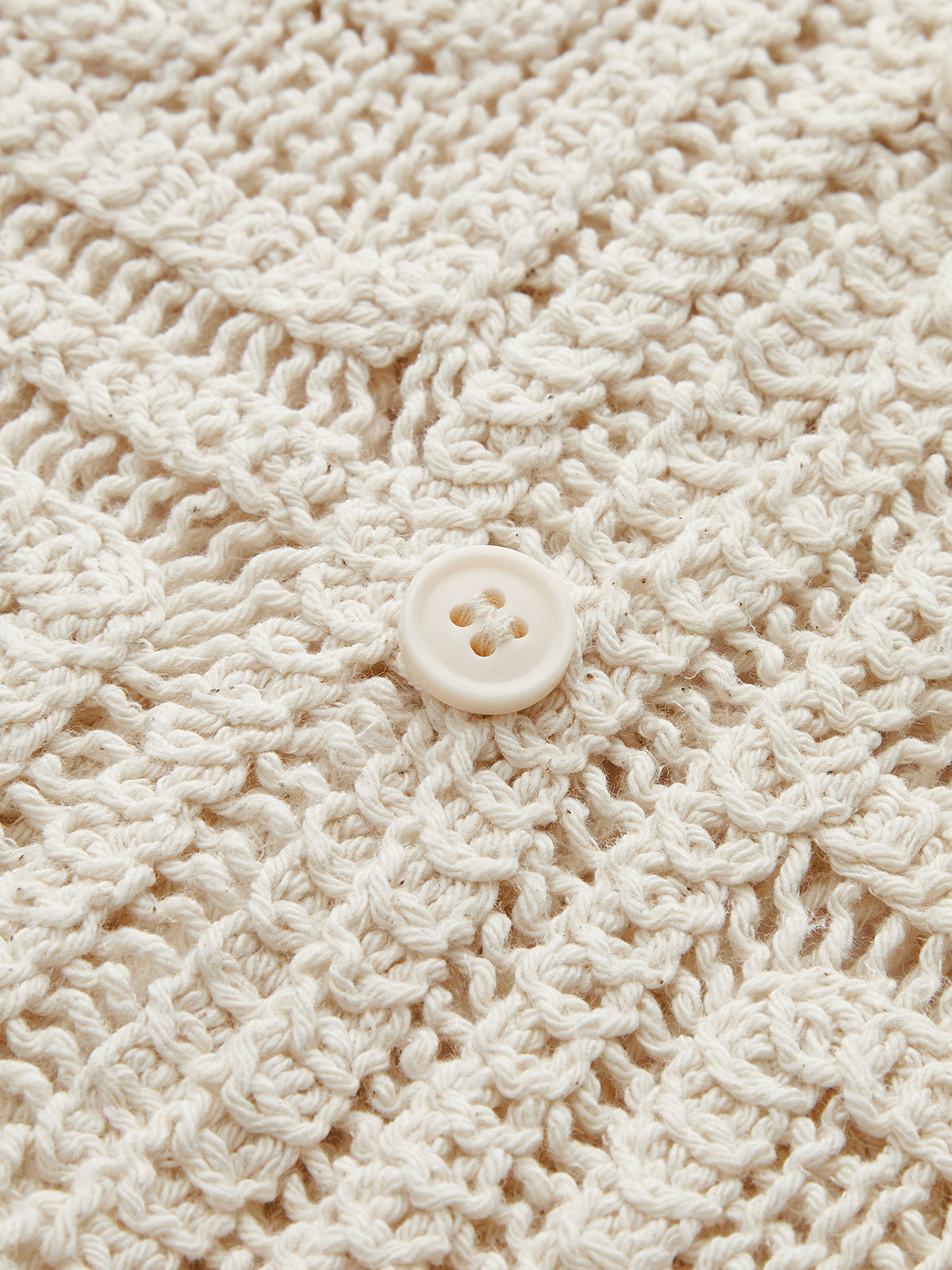 Crochet Floral Eyelet Long Sleeve Shirt-Chicvia