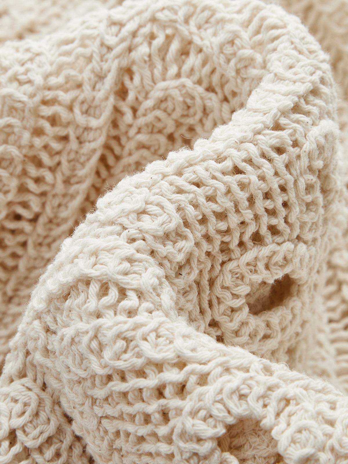 Crochet Floral Eyelet Long Sleeve Shirt-Chicvia