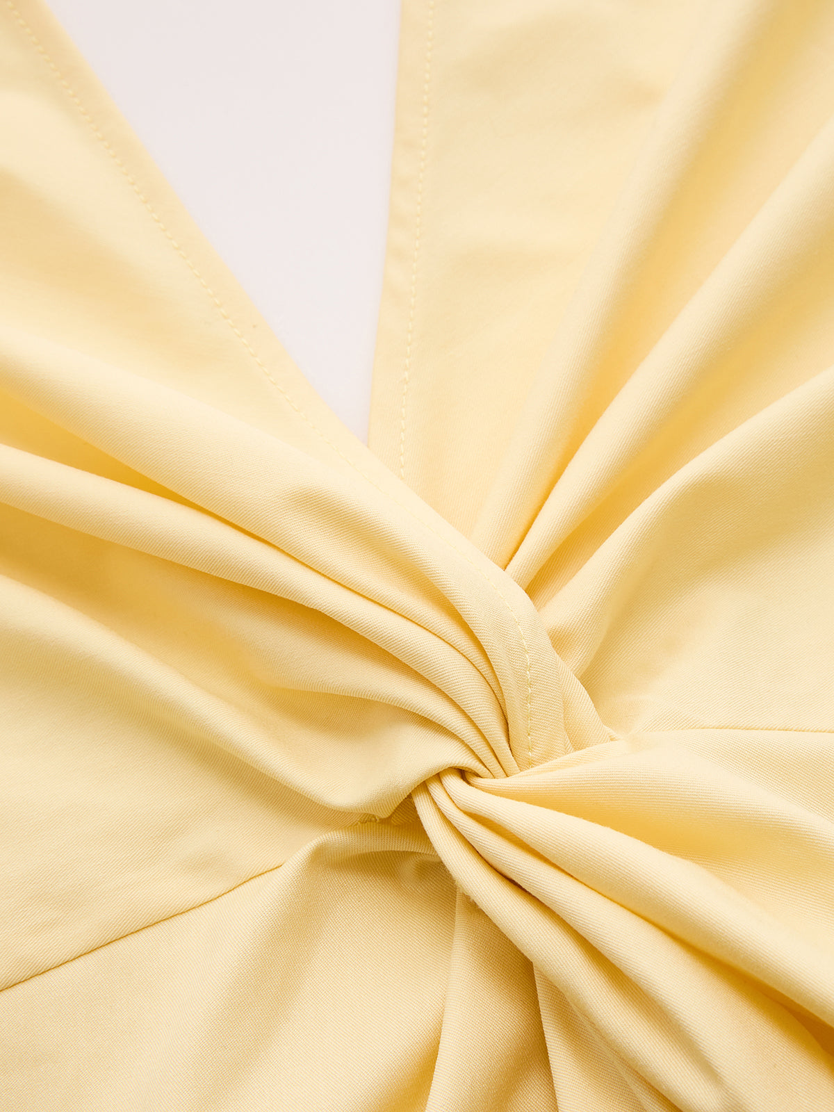 Halter Neck Twisted Waist Maxi Dress-Chicvia