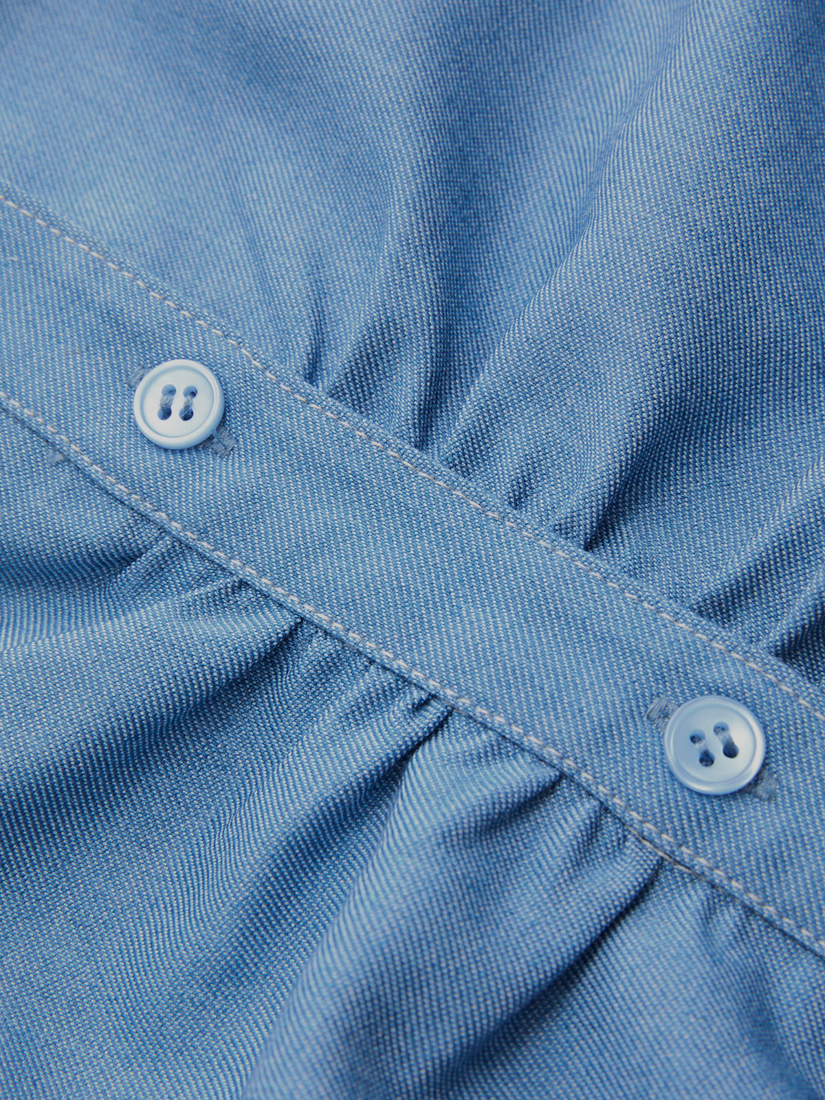 Button-Front Ruched Sleeveless Shirt-Chicvia