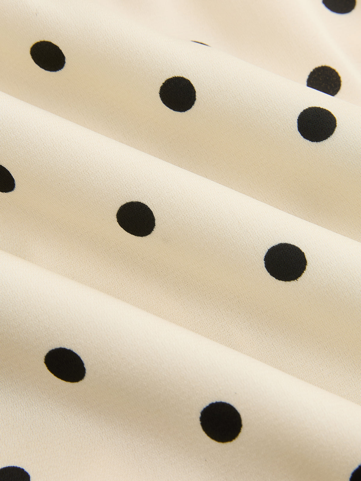 Polka Dot Lace-Trim Mini Skirt-Chicvia