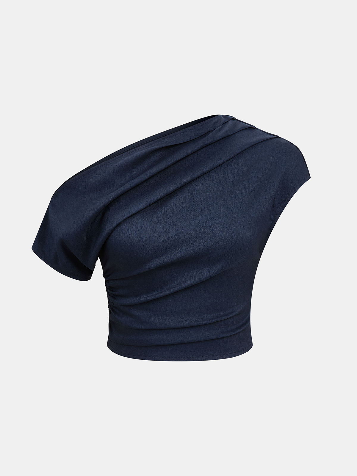 One-Shoulder Top & Wide-Leg Pants Set-Chicvia