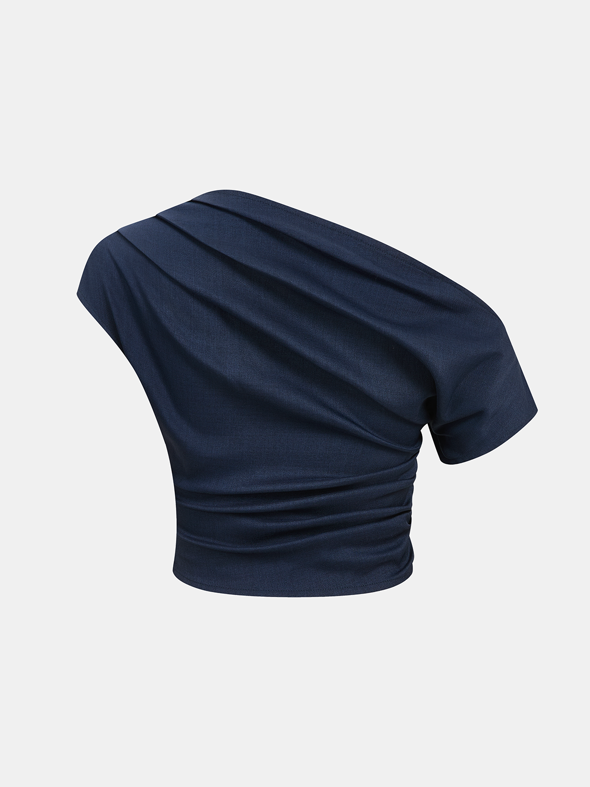 One-Shoulder Top & Wide-Leg Pants Set-Chicvia