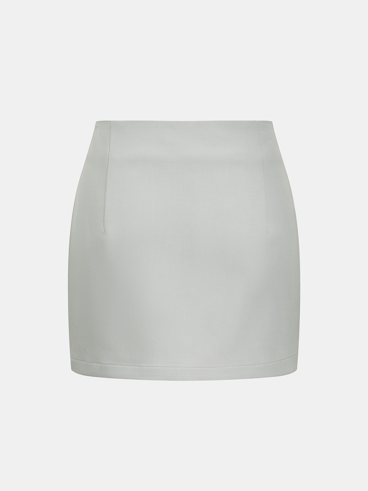 Metal Button Sleeveless Vest & Mini Skirt Set-Chicvia