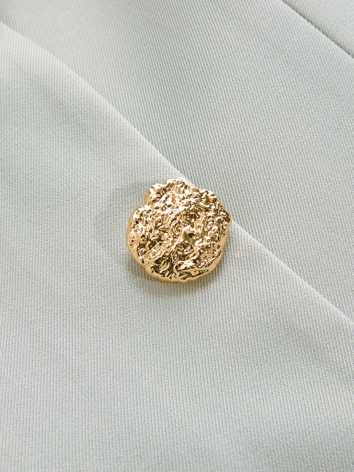 Metal Button Sleeveless Vest & Mini Skirt Set-Chicvia