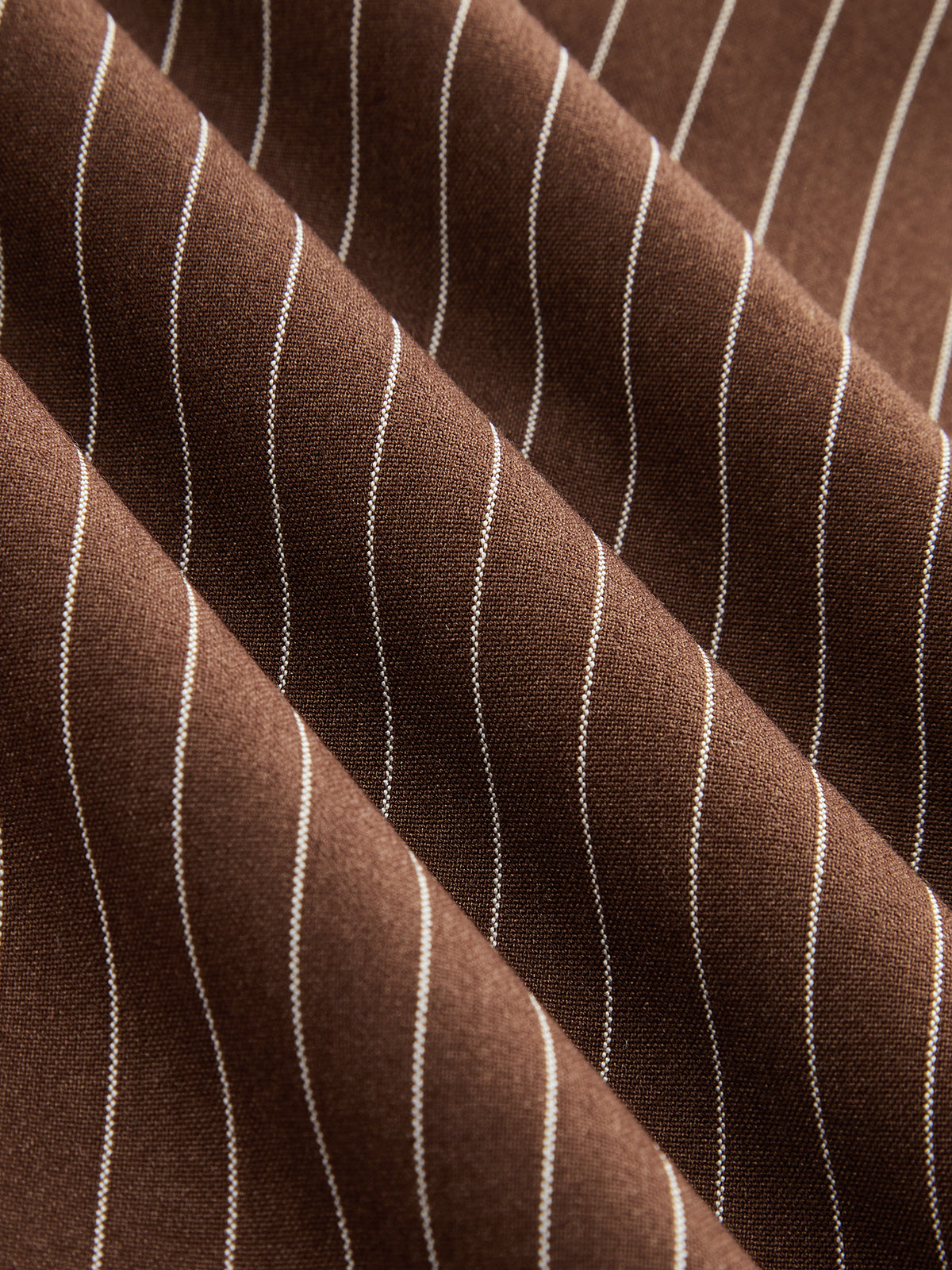 Pinstripe Sleeveless Top and Pants Set with Belt-Chicvia