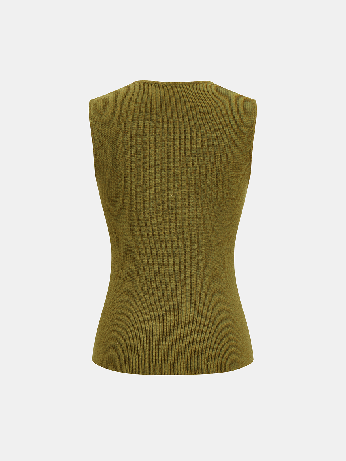 Knit Vest & Elastic Waistband Pants Set-Chicvia