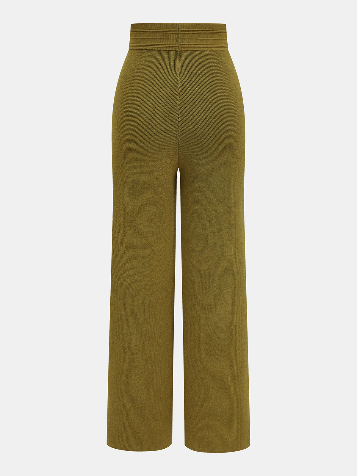 Knit Vest & Elastic Waistband Pants Set-Chicvia