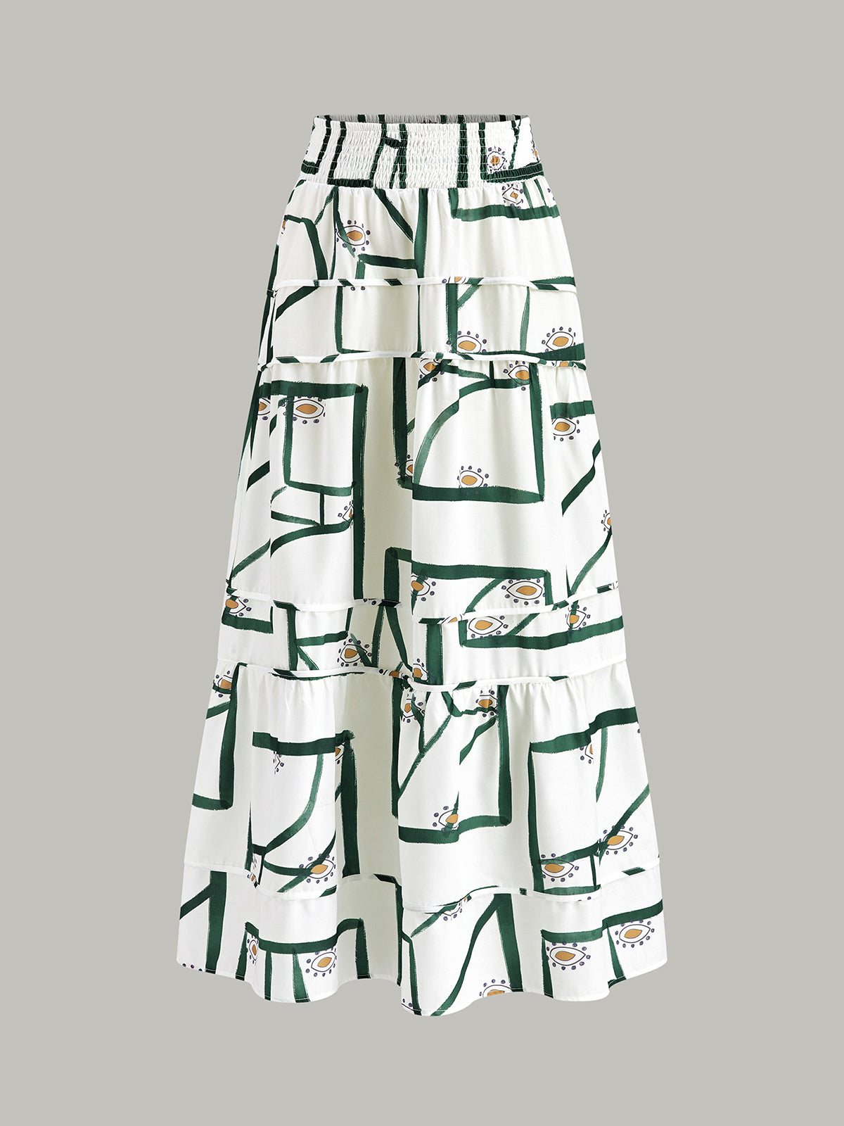 Front Tie Cami Top With Tiered Skirt Set-Chicvia