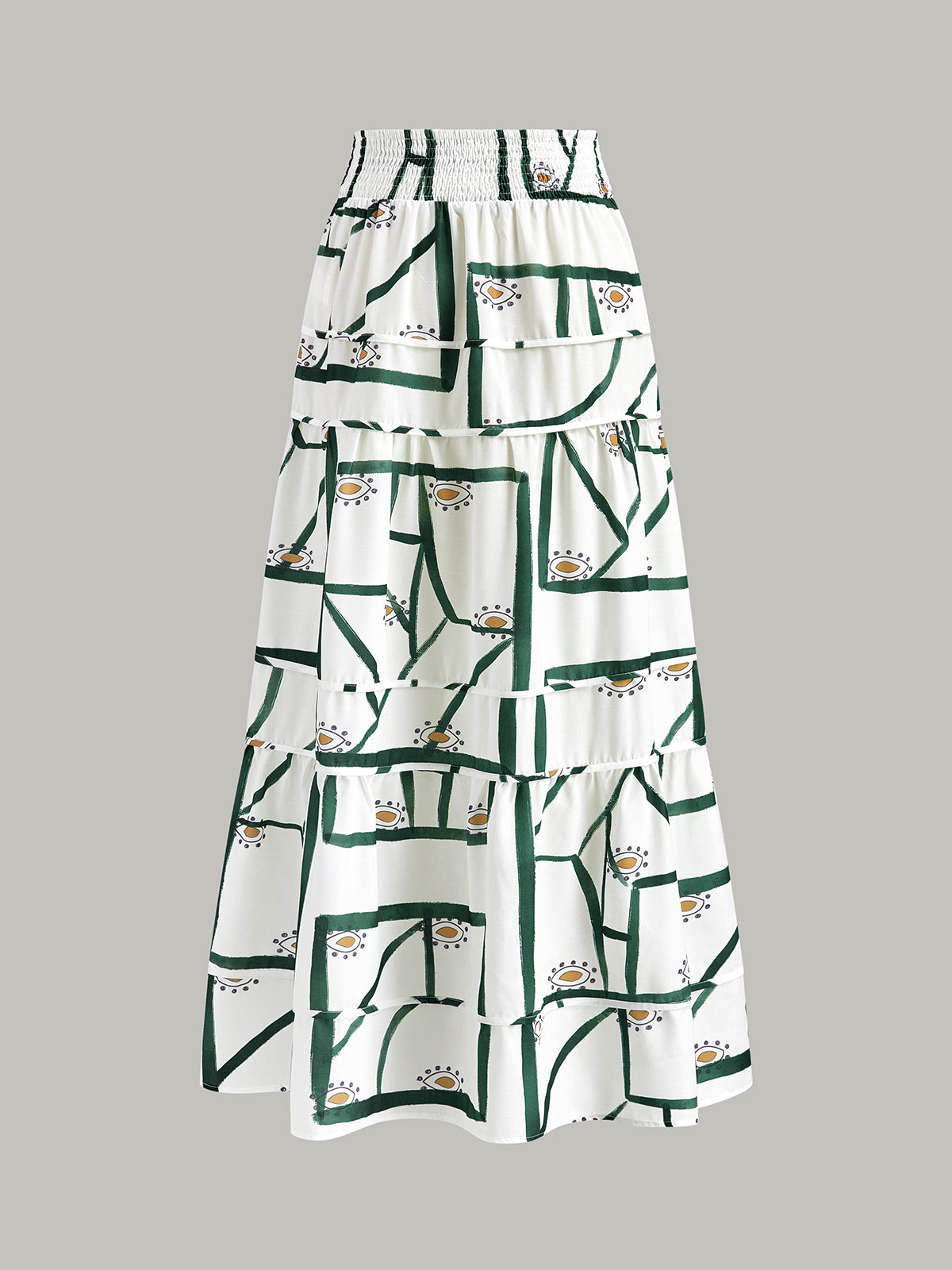 Front Tie Cami Top With Tiered Skirt Set-Chicvia