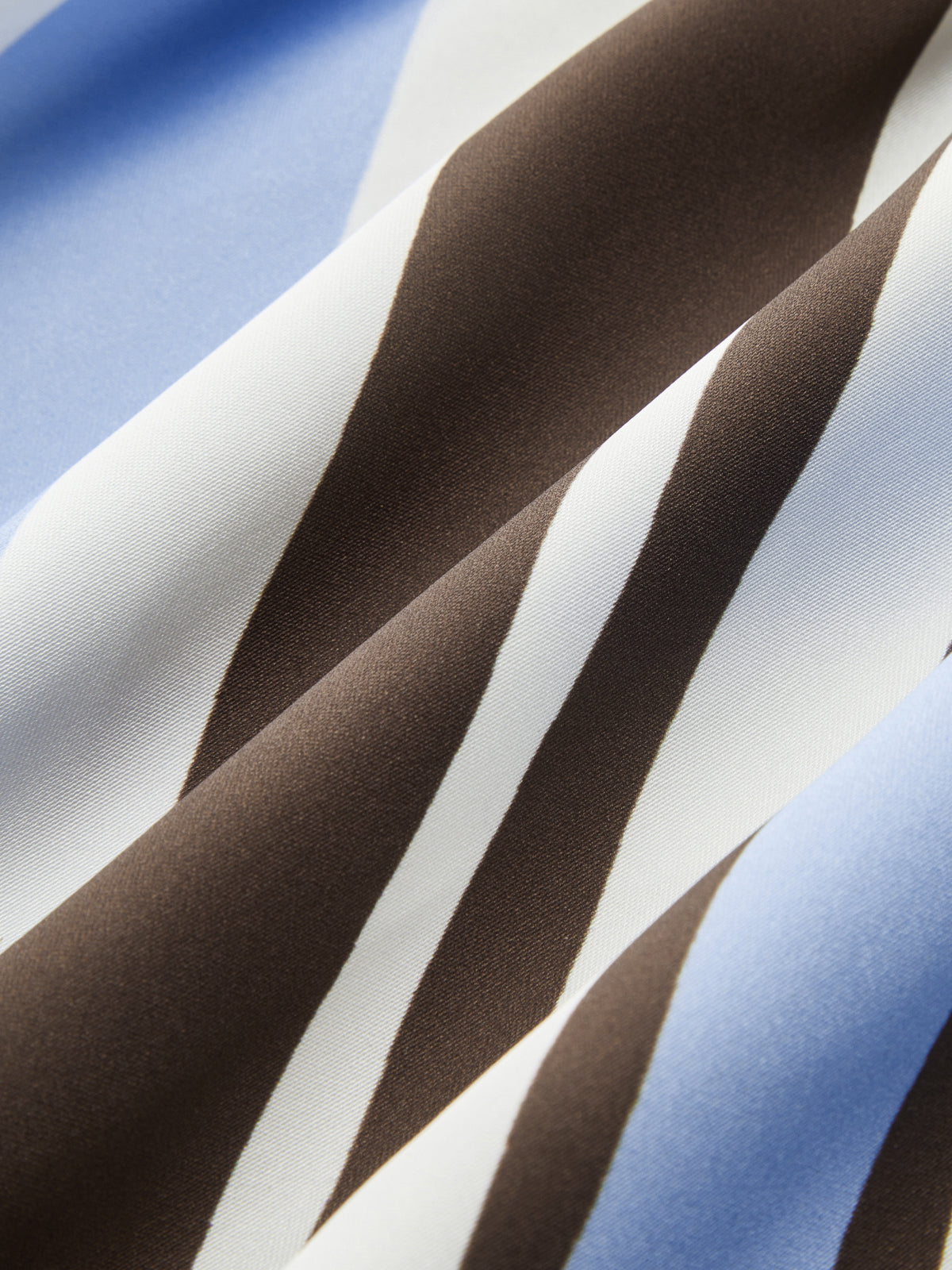 Halter Striped Satin Tie-Waist Blouse-Chicvia