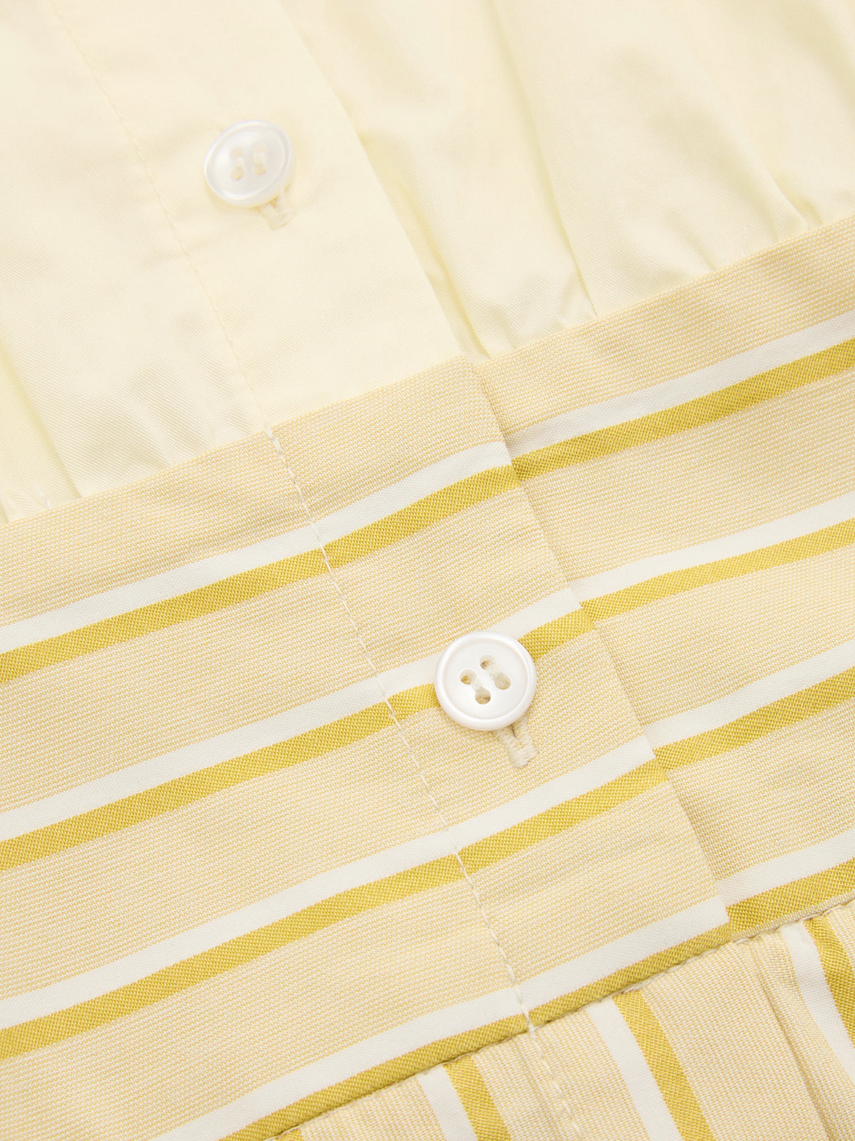 Cotton Striped Tie-Waist Shirt Dress-Chicvia