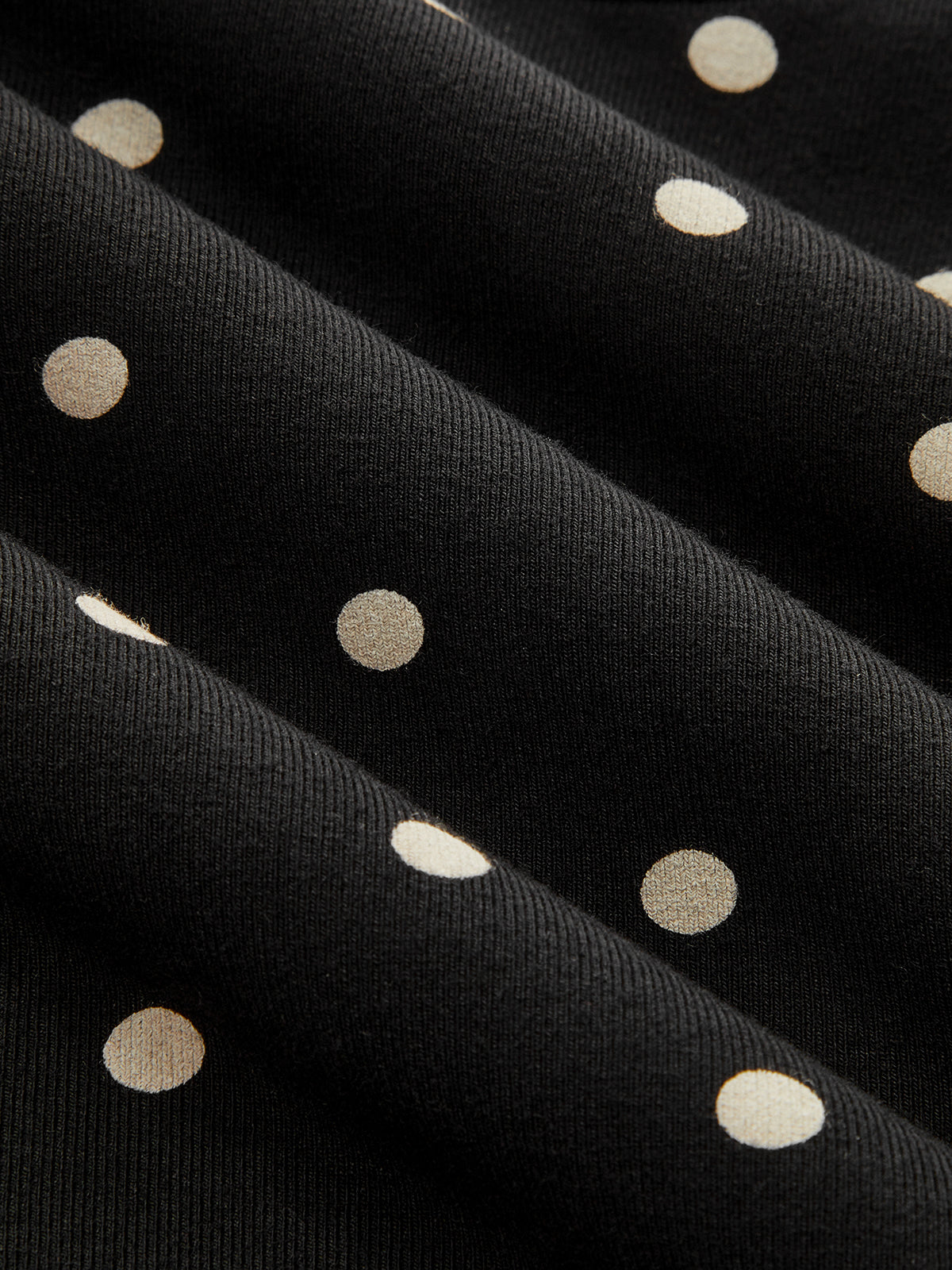 Polka Dot Batwing Cinched Waist Top-Chicvia