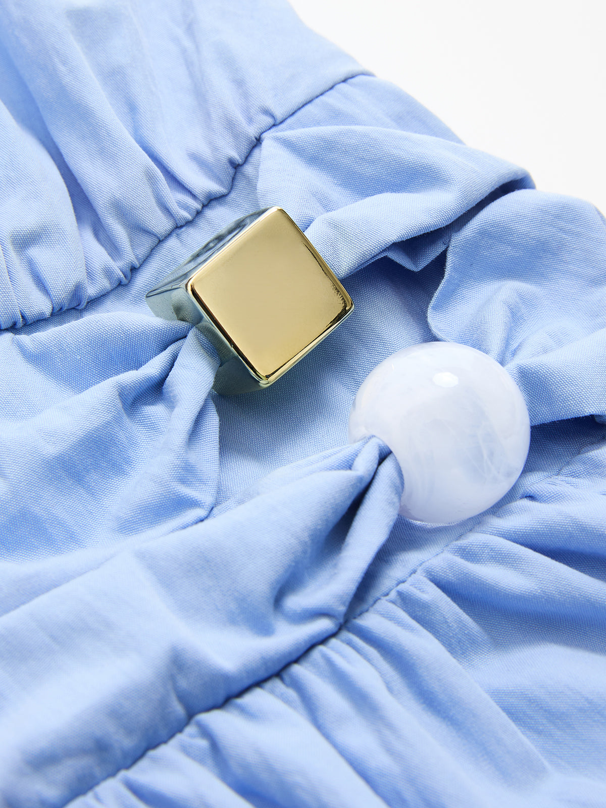 Decorative Detail Sleeveless Maxi Dress-Chicvia