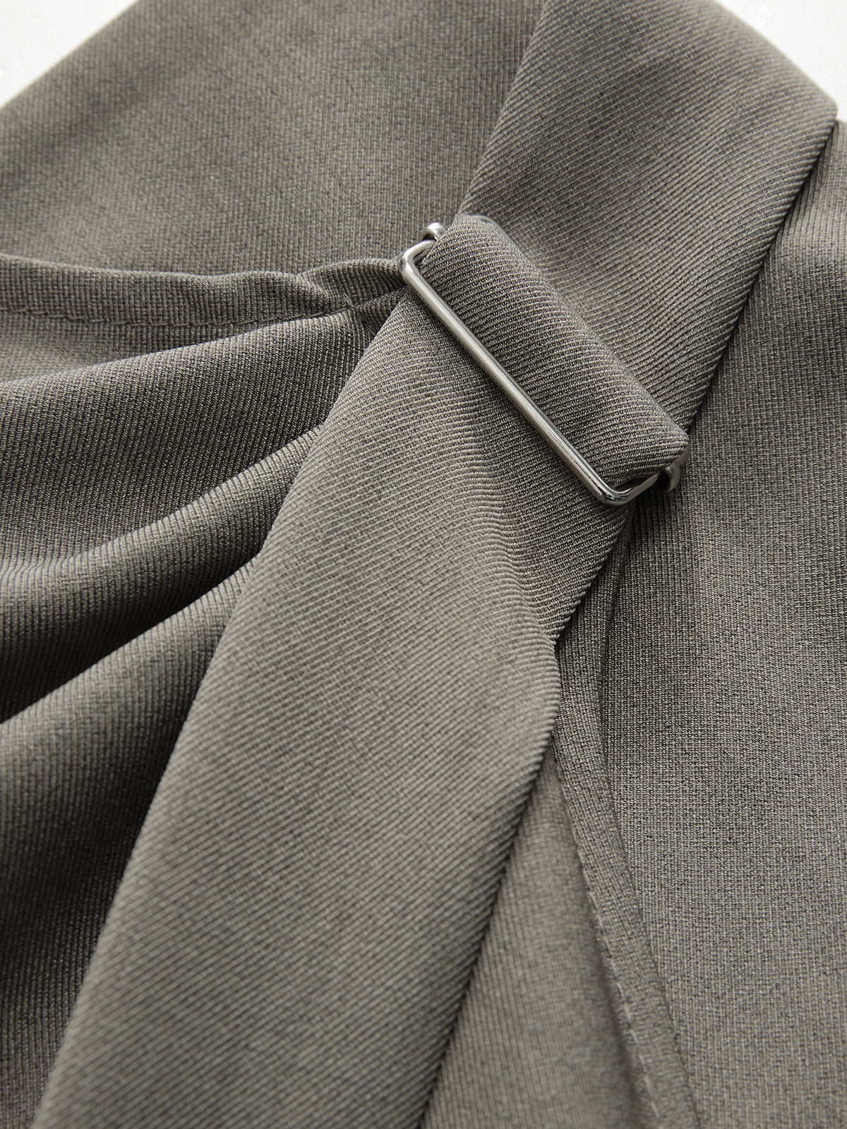 Mid-Waist Wrap-Front Wide-Leg Pants-Chicvia