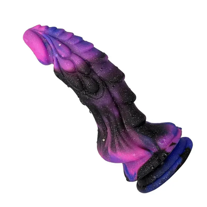 Starry Sky Silicone Suction Dildo