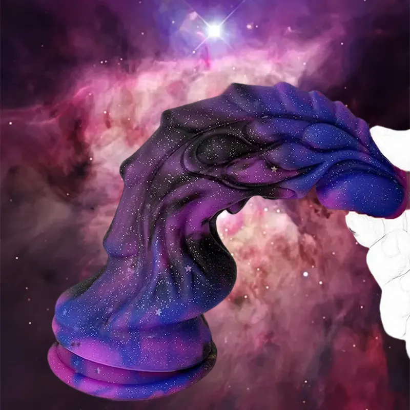 Starry Sky Silicone Suction Dildo