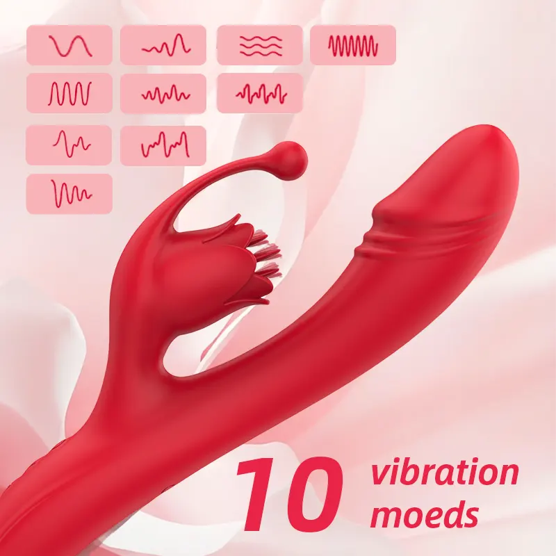 Rose Multi-Function Beaded Vibrator