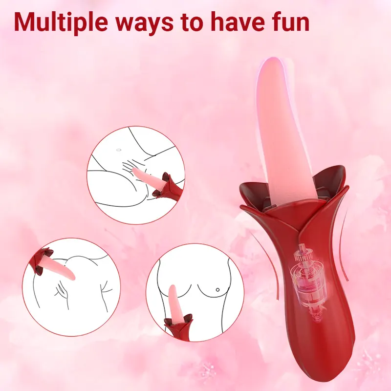 Rose Tongue Motion Vibrator