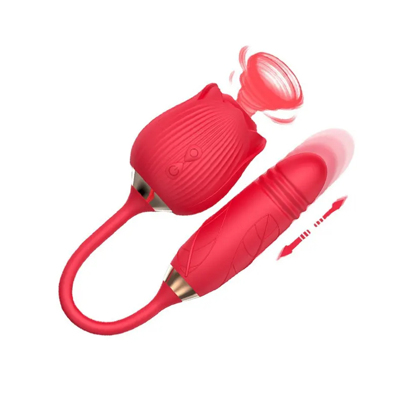 Rose Suction Thrusting Bullet Vibrator