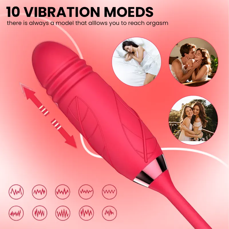 Rose Suction Thrusting Bullet Vibrator