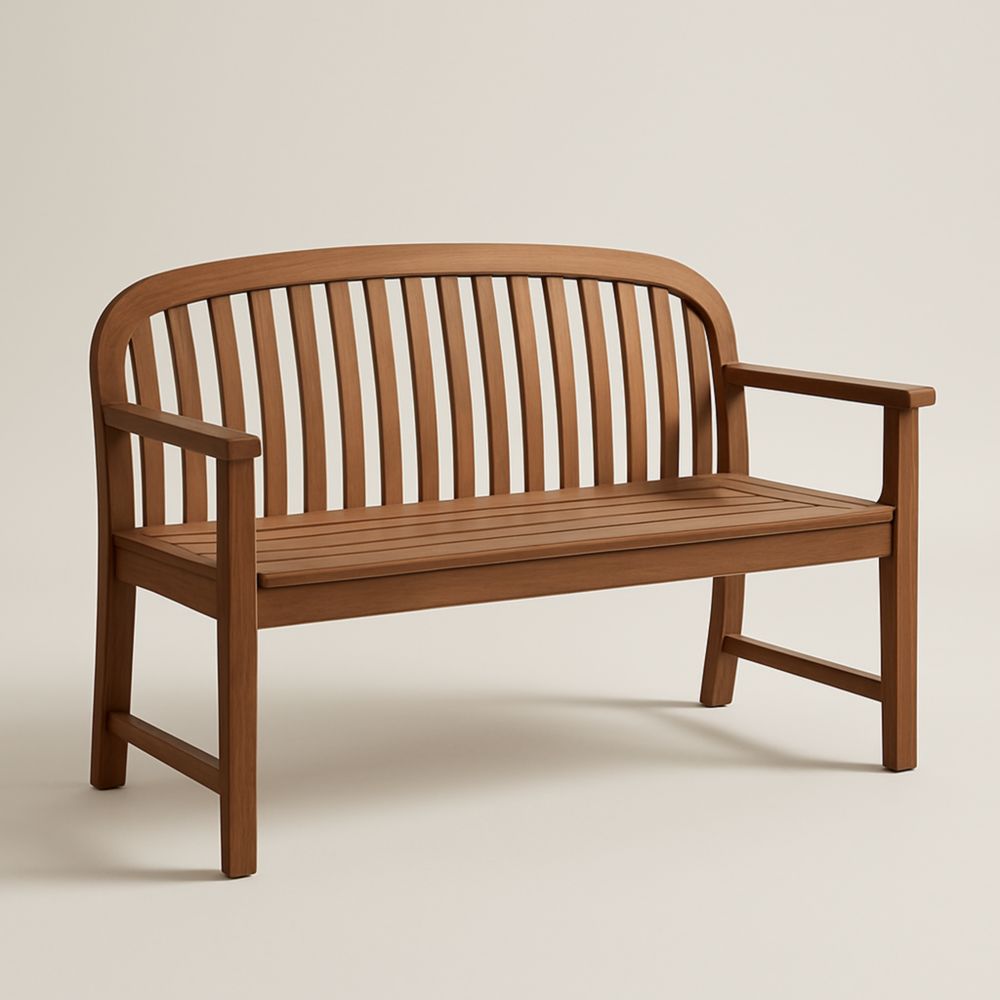 Banc en Bois de Teck Marron