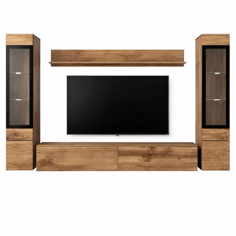 Ensemble de meubles de salon avec éclairage LED et options de couleurs