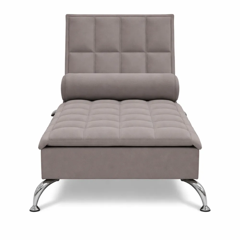 Fauteuil de Massage Relaxant en Tissu Taupe